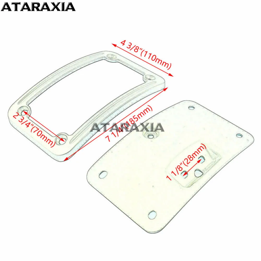 Harley Softail Heritage Springer Classic FLSTSC 05-07 И Deluxe FLSTN 05-17 Комплект Рамок Для Номерного Знака