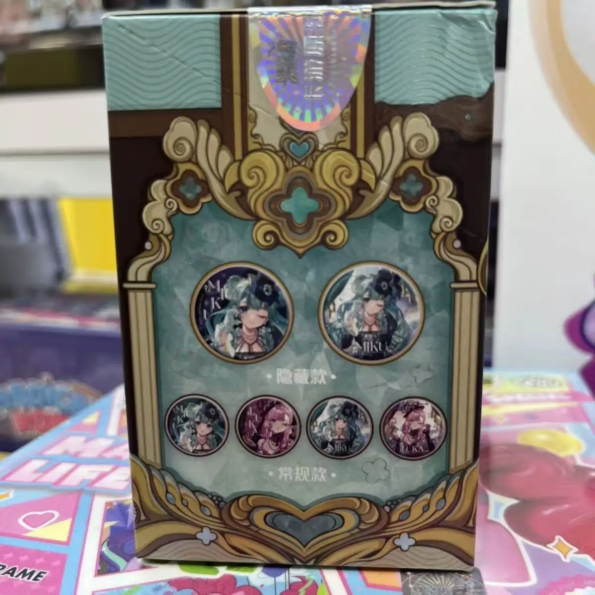 Фото KAYOU Hatsune Miku Tin Коллекционный значок Future Color IP Совместный бренд MIKU/KAITO LUKA RIN Полный персонаж Аниме Металлическая медаль №5