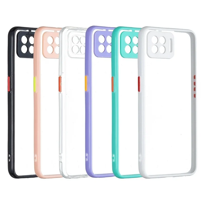 

Чехол OppoF17 для Oppo F17 Pro F17Pro OppoF17Pro, задняя крышка, защитный чехол, рамка карамельных цветов, прозрачный чехол для телефона