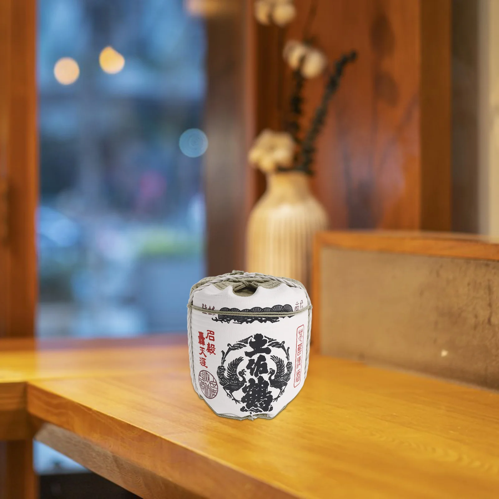 Japoński Beczka Sake Dekoracje Zewnętrzne Ozdoba Pianka Model Restauracji Styl