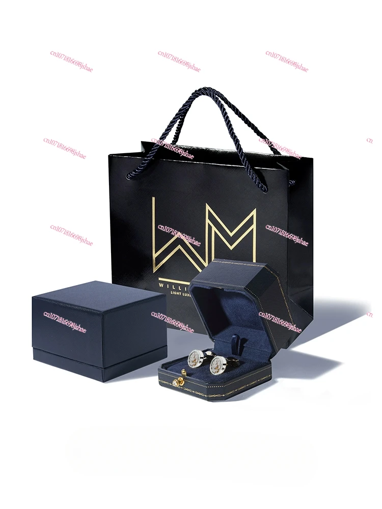 Ограниченные вращающиеся запонки с механическим механизмом мужские скобы для