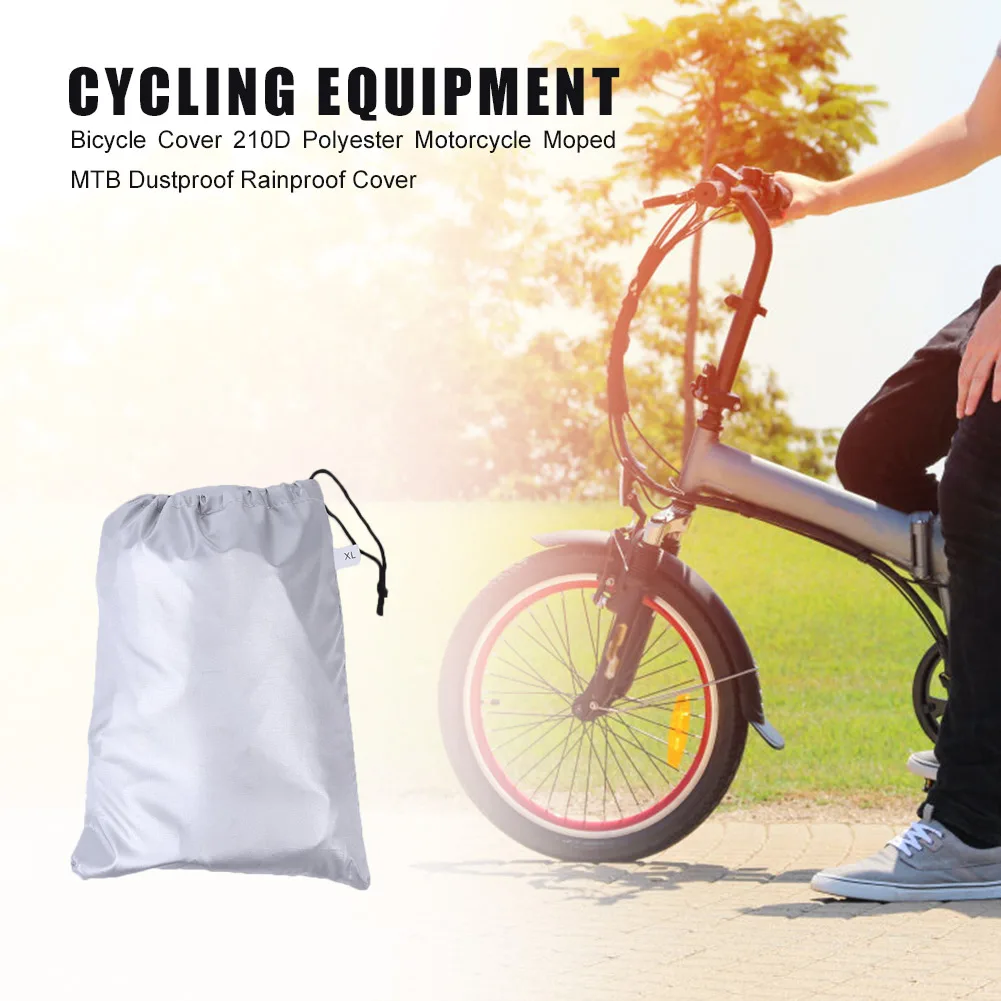

Чехол для мотоцикла и мопеда 210D, полиэстеровый водонепроницаемый чехол для защиты от дождя, аксессуары для активного отдыха, велооборудова...