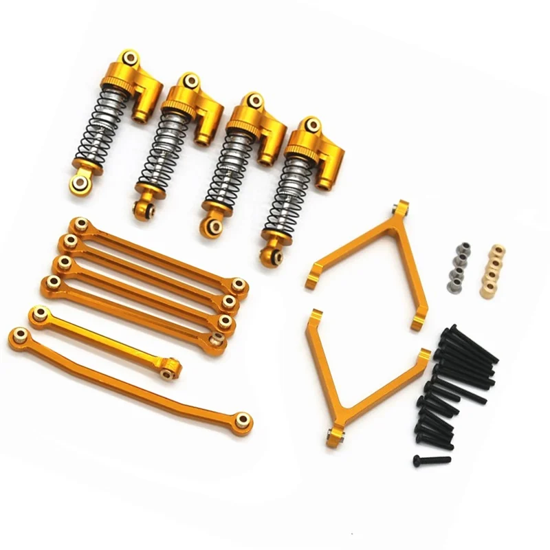 

Metal Shock Absorbers Steering Rod Chassis Tie Links Set for FMS FCX24 1/24 RC Crawler Car Upgrades Parts Accessories,5