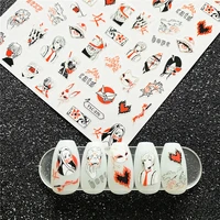 tsc series tsc 375 anime compilation series 3d back glue self adhesive nail sticker decoration tool sliders for nail decals