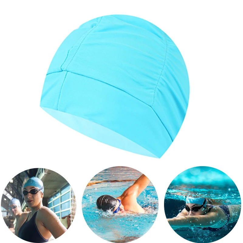 

1PC Adults Swimming Caps Men Women Long Hair Waterproof High Soft Elastic Swim Cap Ear Protect Large Silicone Diving Sports Hat