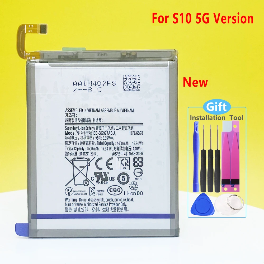 

Новый аккумулятор для Samsung GALAXY S10, телефон версии S10 X