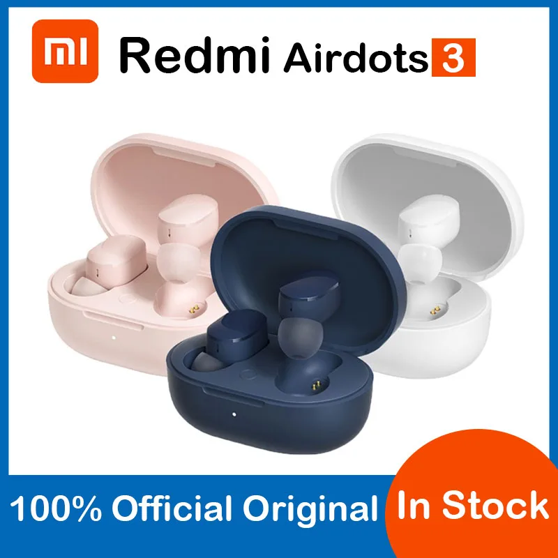 

Беспроводные наушники Xiaomi Redmi AirDots 3, Bluetooth наушники AptX, адаптивные стерео басы с микрофоном, гарнитура, наушники-вкладыши 3 TWS