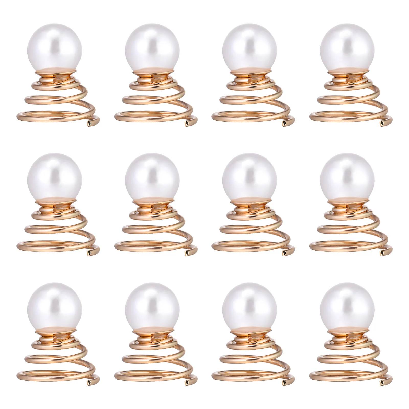 

DIY Hairpin Spiral Clip Flower Minimalist Accessories Pearl Stylish Clips Bride