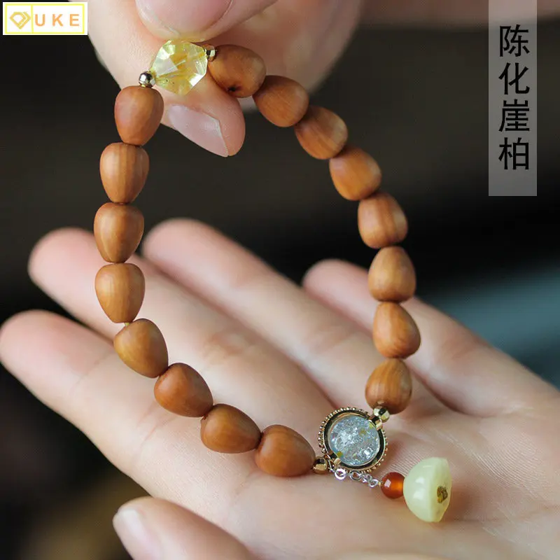 

Браслет Chenhua Yabai из жемчуга в форме капли воды, лотос, ринма, 0,8 × 16, мужские и женские канцелярские принадлежности, декоративные четки, ювелирные изделия