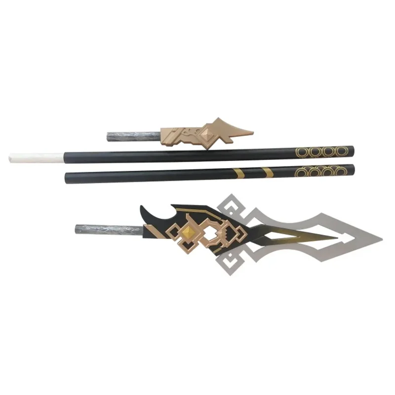 Игровой реквизит для косплея Genshin Impact Zhongli/zhong Li Vortex Vanquisher копье оружие Хэллоуин