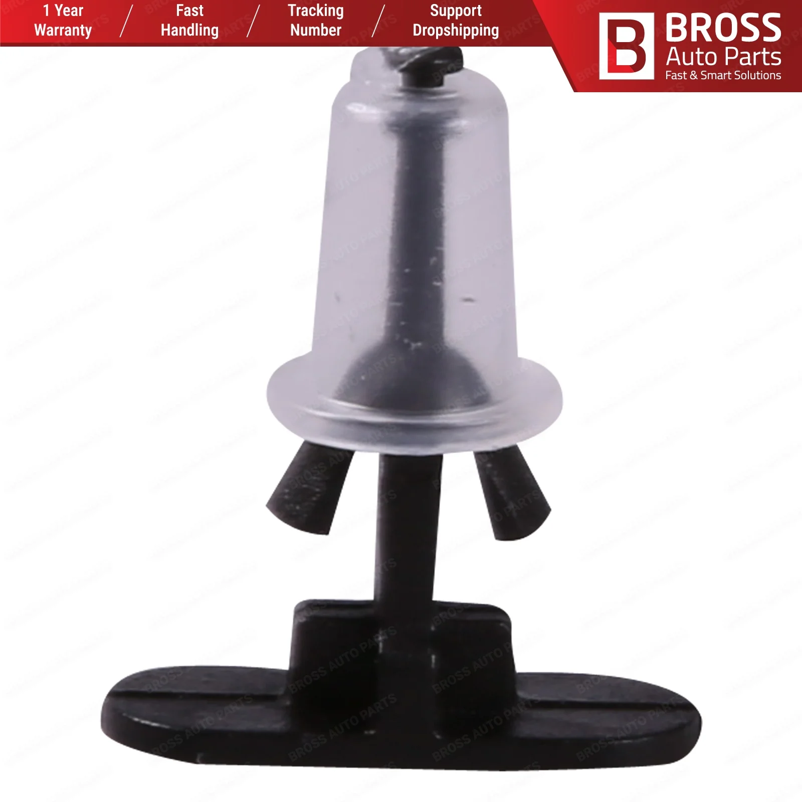 

Bross Auto Parts BCF1810 10 Pieces Weatherstrip Retainer for Audi 1H0837719, Ford 106520, Opel 157979, 90579619, VW 1H0-837-719