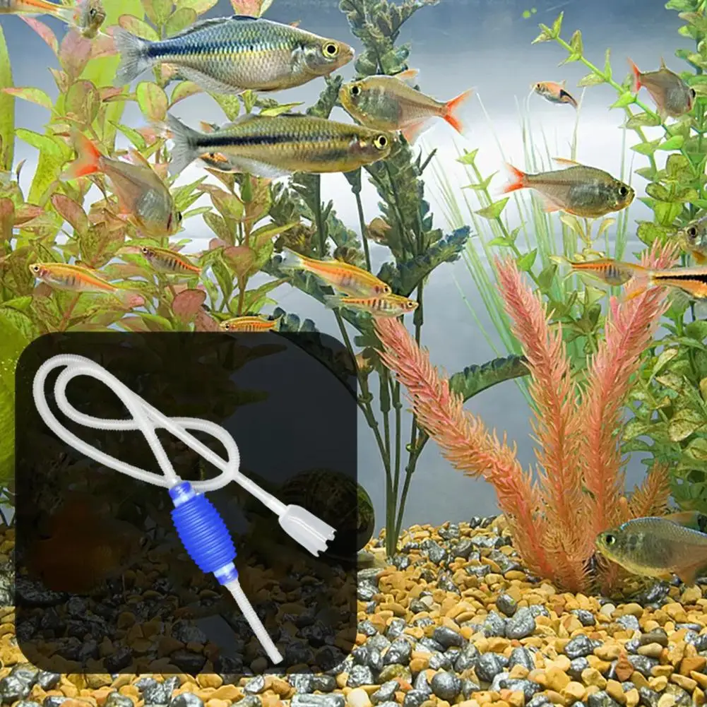 Аквариумный очиститель воды ручной для аквариума с фильтром в сетку аксессуары