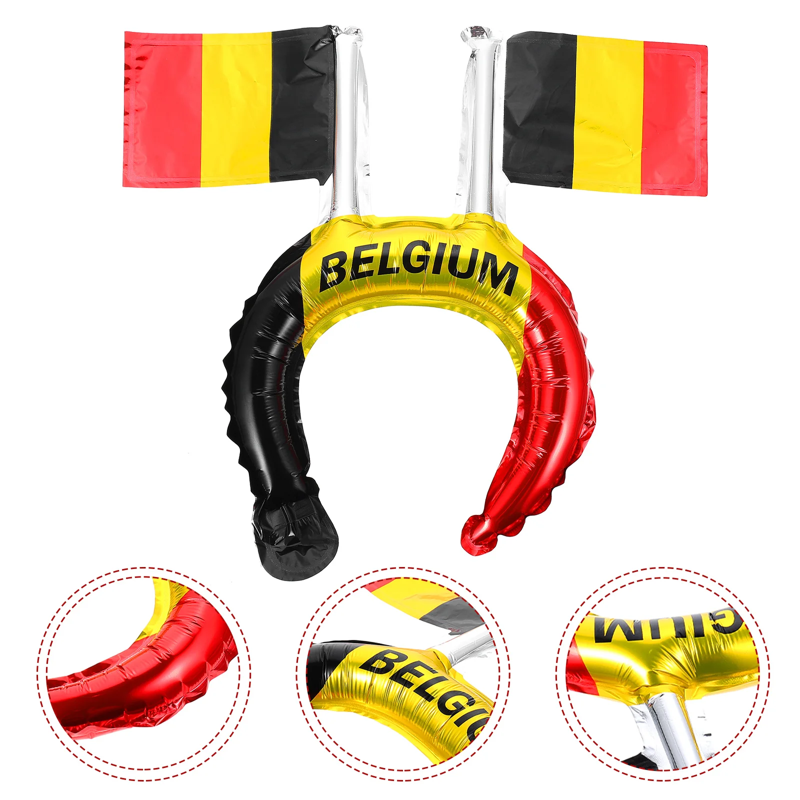 

Party Headband Football Soccer Flag Headbands Inflatable Headpiece Themedfavorscompetition Supplies Fans Headdress Design