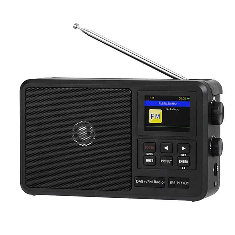 Портативное сетевое радио DAB +/FM-радио беспроводной Bluetooth-динамик с поддержкой