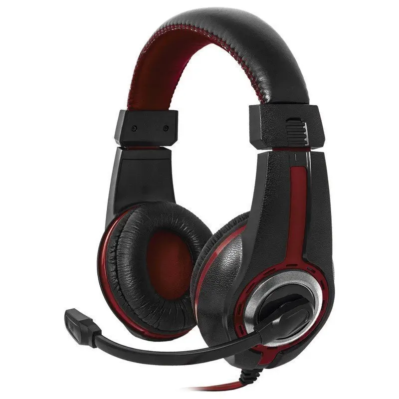 Наушники с микрофоном (гарнитура) DEFENDER Warhead G-185 проводные 2 м стерео чёрно-красные