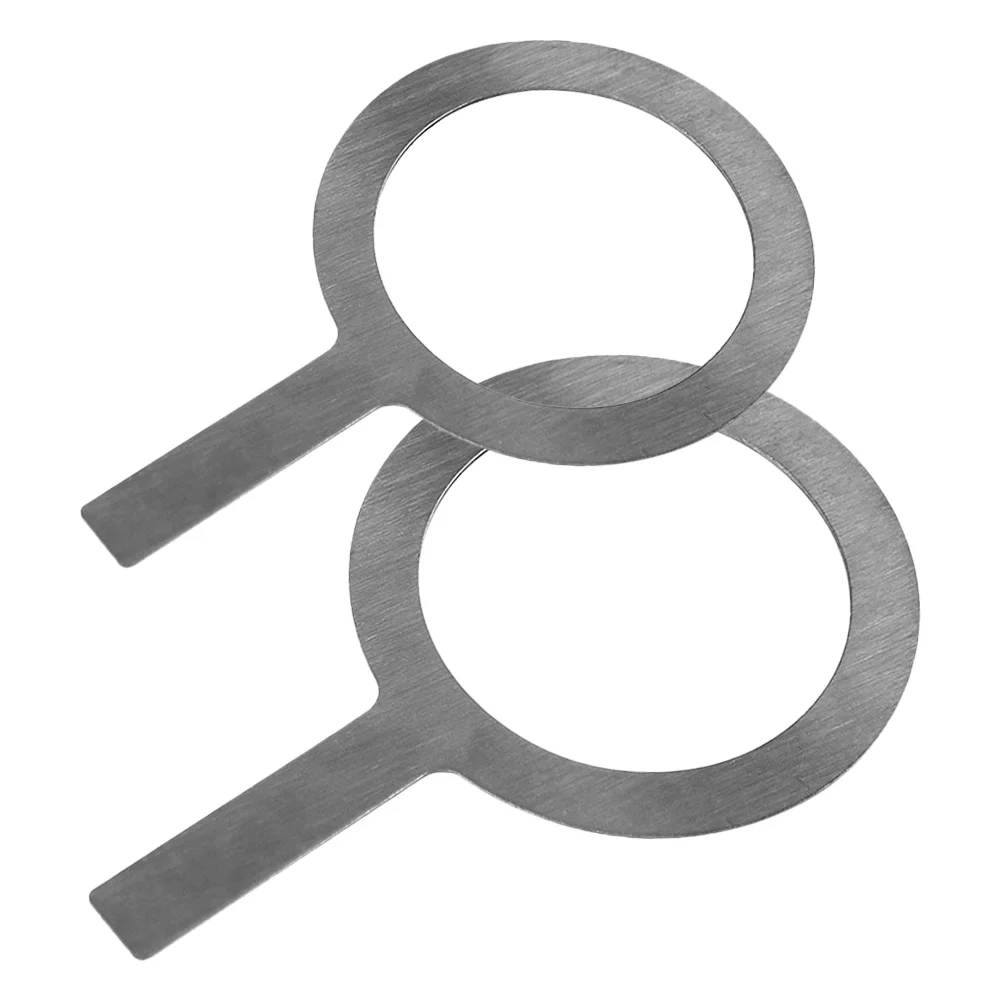 

2 Pcs Coffee Mug Ring Stainless Steel Washers Metal Cup Circle Metal Washers Baked Brulee Milk Cup Latte Cup Rings