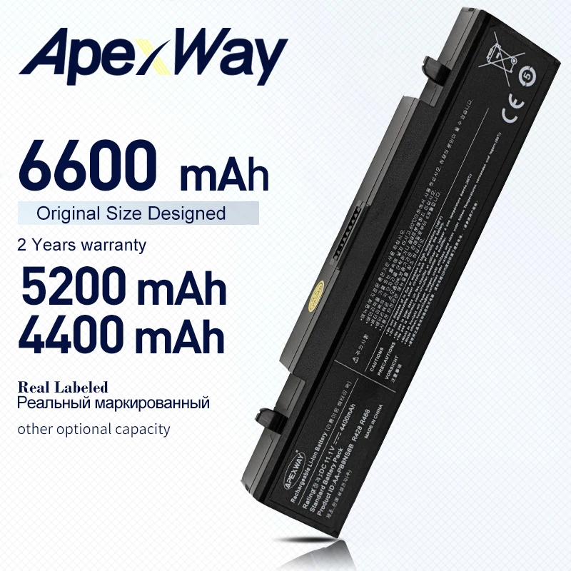 

Apexway Laptop Battery Samsung AA-PB9NS6B PB9NC6B R580 R540 R519 R525 R430 R530 RV511 RV411 RV508 R528 Aa Pb9ns6b 6CELLS R730