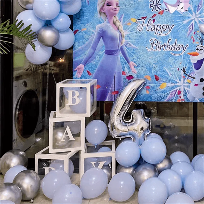 

Customize Letter Transparent Name Balloon Box 1st Birthday Party Decoration Kids Boy Girl Baby Shower BabyShower Wedding Decor