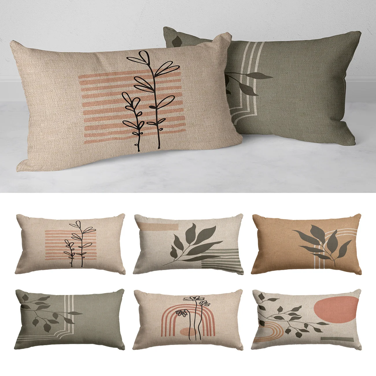 

Винтажный стиль, домашний декор, наволочка для подушки, цветок, растения, современное искусство, рельефный сад, наволочка для дивана 30x50