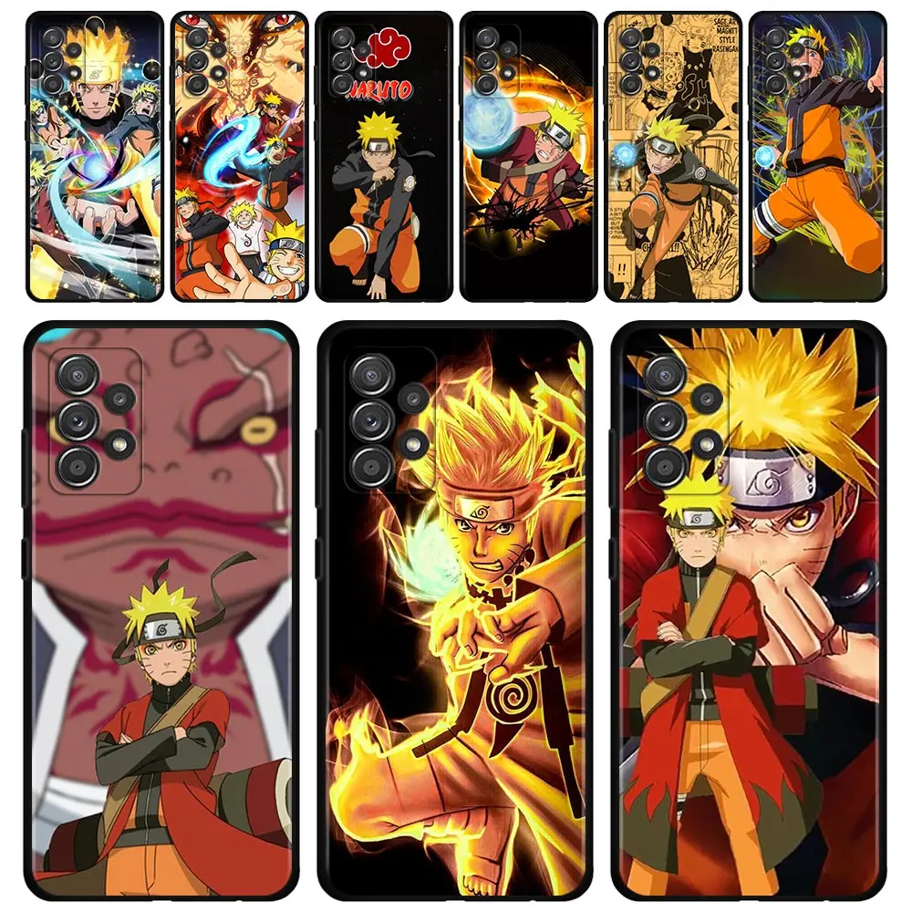 

Phone Case For Samsung Galaxy A12 A52 A51 A71 A22 A32 A51 A52 A02s A71 A72 5G Cover Silicon Bumper Naruto Battle