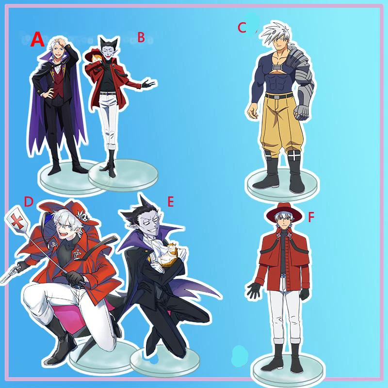 

Anime Stand The Vampire Dies in No Time Satetsu Ronald Acrylic Figure Display desktop decoration 15cm