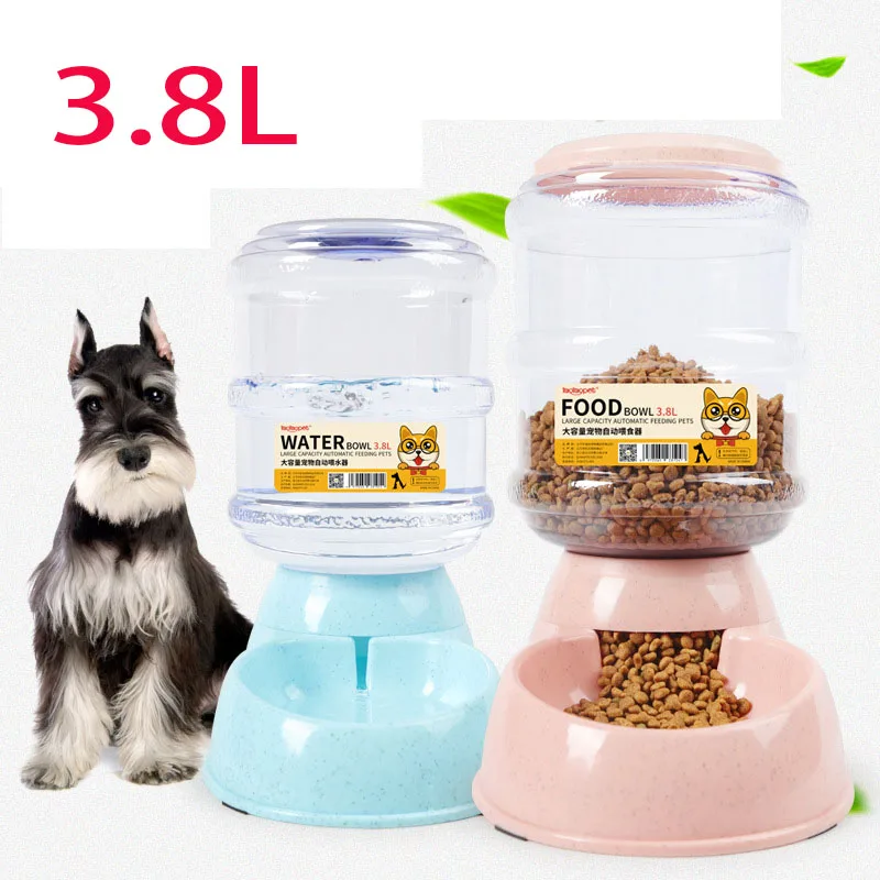 

3.8L Pet Cat Water Fountain Large Capacity Cat and Dog Drinkers Automatic Feeder Drinking Animal Pet Food Water Bowl Dog Bowl