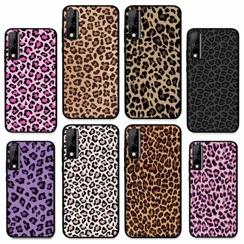 

Leopard print Phone Case for Huawei Y 6 9 7 5 8s prime 2019 2018 enjoy 7 plus