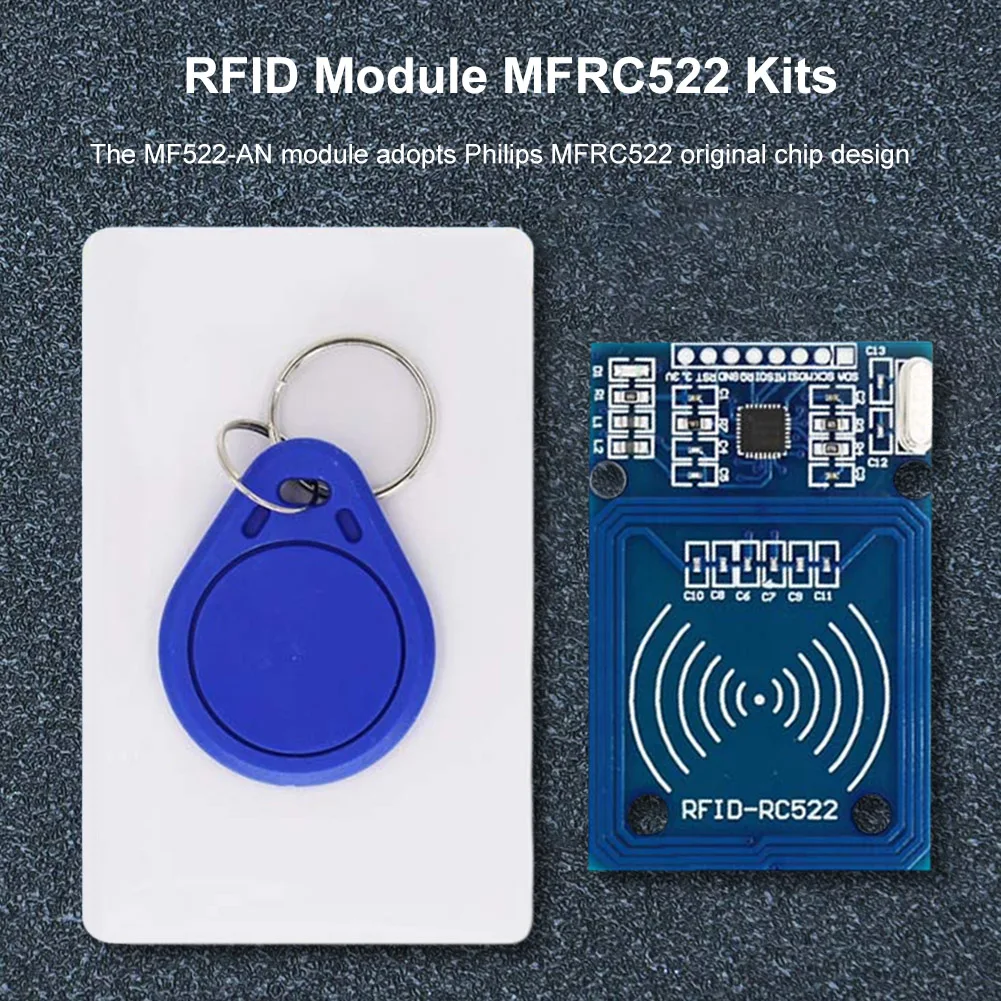 

RFID Module RC522 Kits MFRC-522 IC Card Proximity Module with Tags SPI Write Read Easy To Use Compact Size