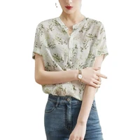 short sleeve shirt tshirt womens summer large size tees v neck casual printing pullover tops large size leisure tees 4xl