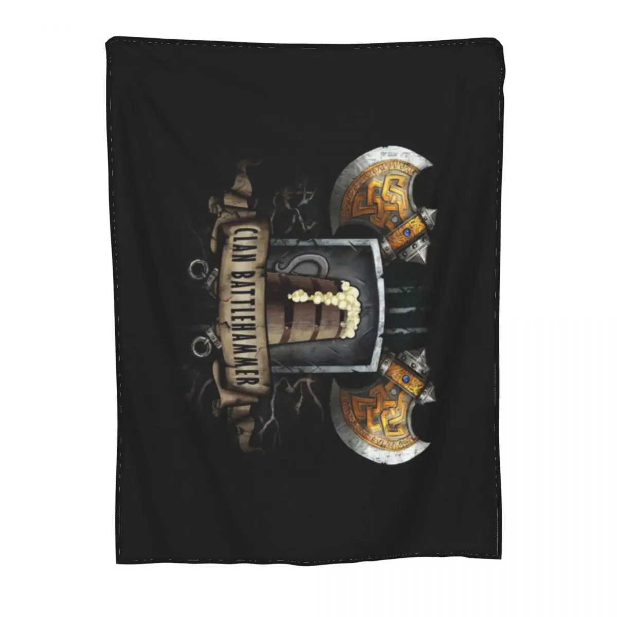 Ультра-мягкое Флисовое одеяло с микро-изображением Хана батута митрального