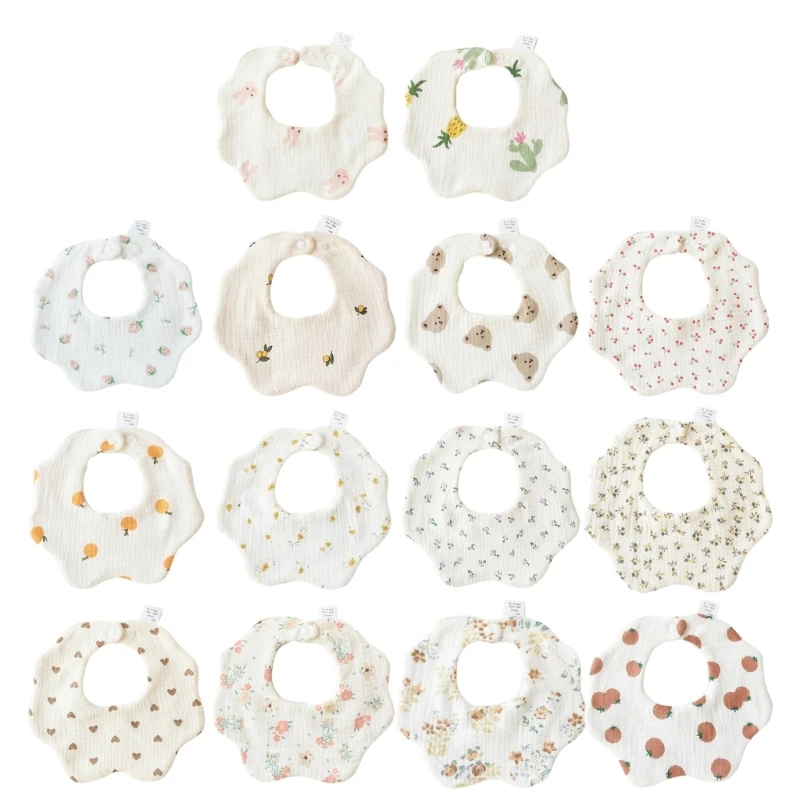 

Детские нагрудники, нагрудники с принтом для младенцев 0-12 месяцев, детские нагрудники для прорезывания зубов, толстый слой, нагрудник из тк...