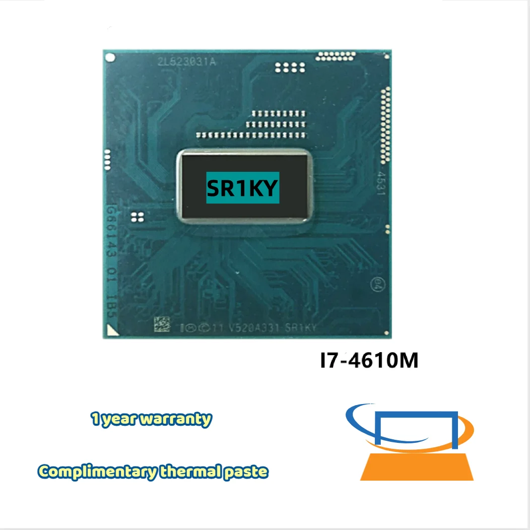 

Intel Core i7-4610M i7 4610M SR1KY 3.0GHz Used Dual-Core Quad-Thread CPU Processor 4M 37W Socket G3 / rPGA946B