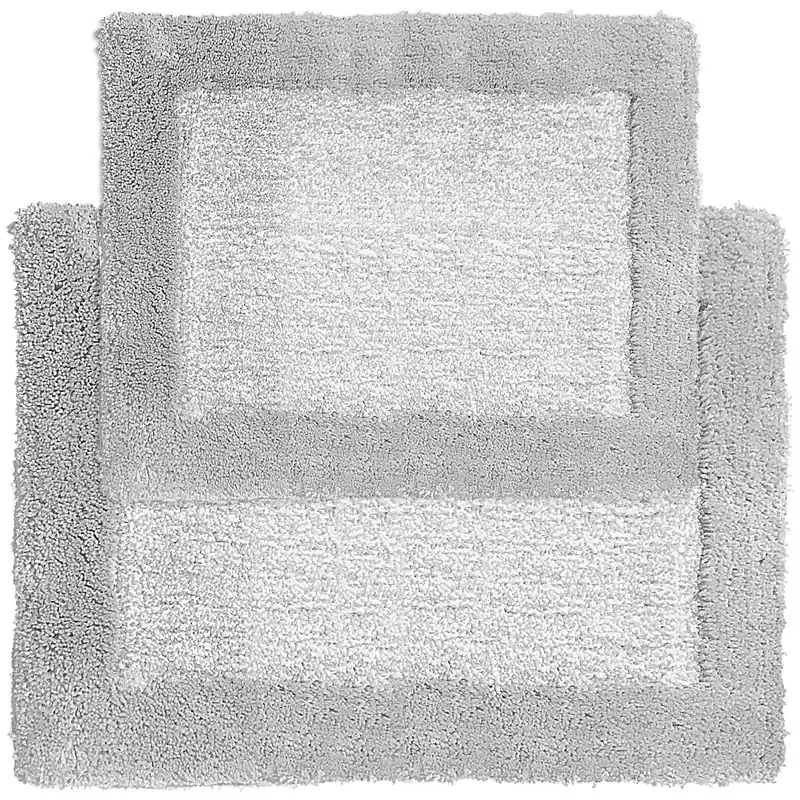 

& Vine 2 Pieces Hotel Border Bath Rug Set, Silver, 20 in x 30 in Cinnamoroll rug Cat rug Kitchen Area rugs bedroom Powerpuff gir