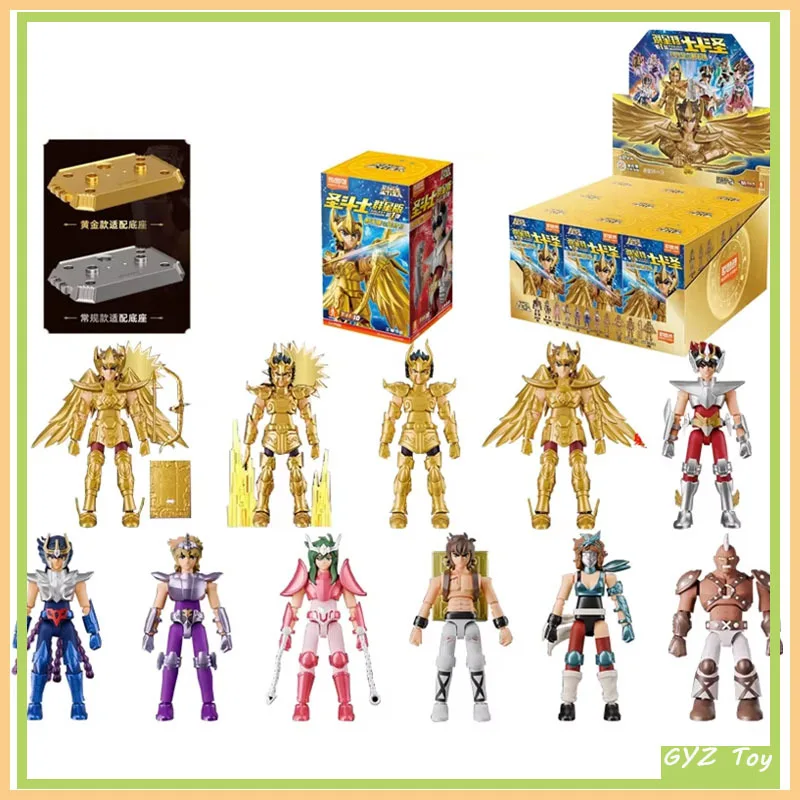 Оригинальная экшн-фигурка Blokees Gold Saint Champion Saori Kido Seiya Mu Aiolia в сборе аниме-фигурка