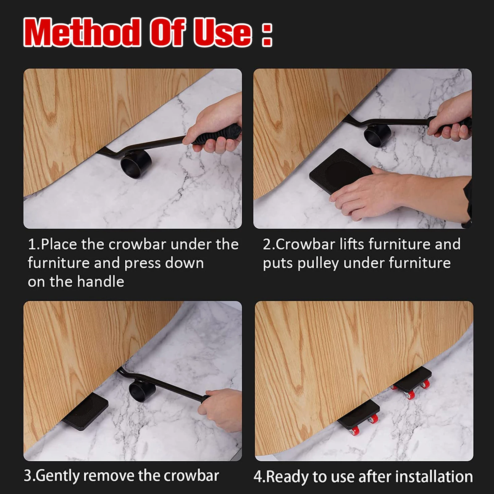 Подъемник для мебели набор инструментов 360 фунтов тяжелая операторская тележка