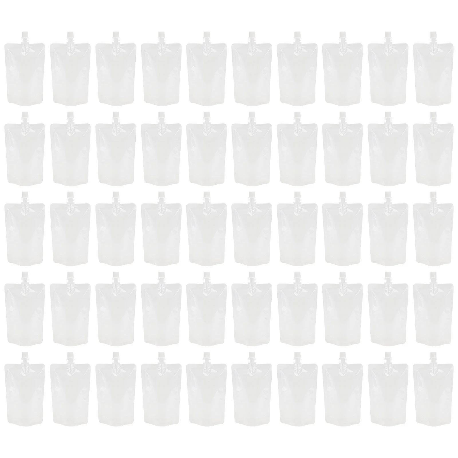 

50pcs Pouches Smoothie Bags Pouches Bags Portable Water Bags for Shower Birthday Summer Pool Party Supplies 300ml