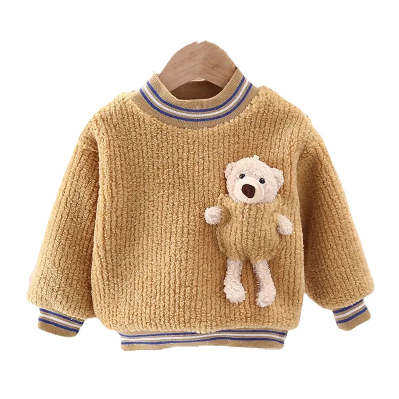 

Fashion Autumn Winter Baby Boys Clothes Children Girls Cute Thick Cotton Sweater Toddler Casual MZL091