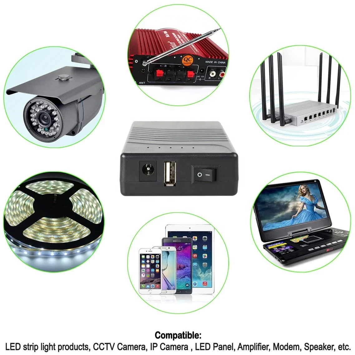 Литий-ионная аккумуляторная батарея TalentCell 12 В 3000 мАч с сертификацией CE ROHS FCC UN38.3