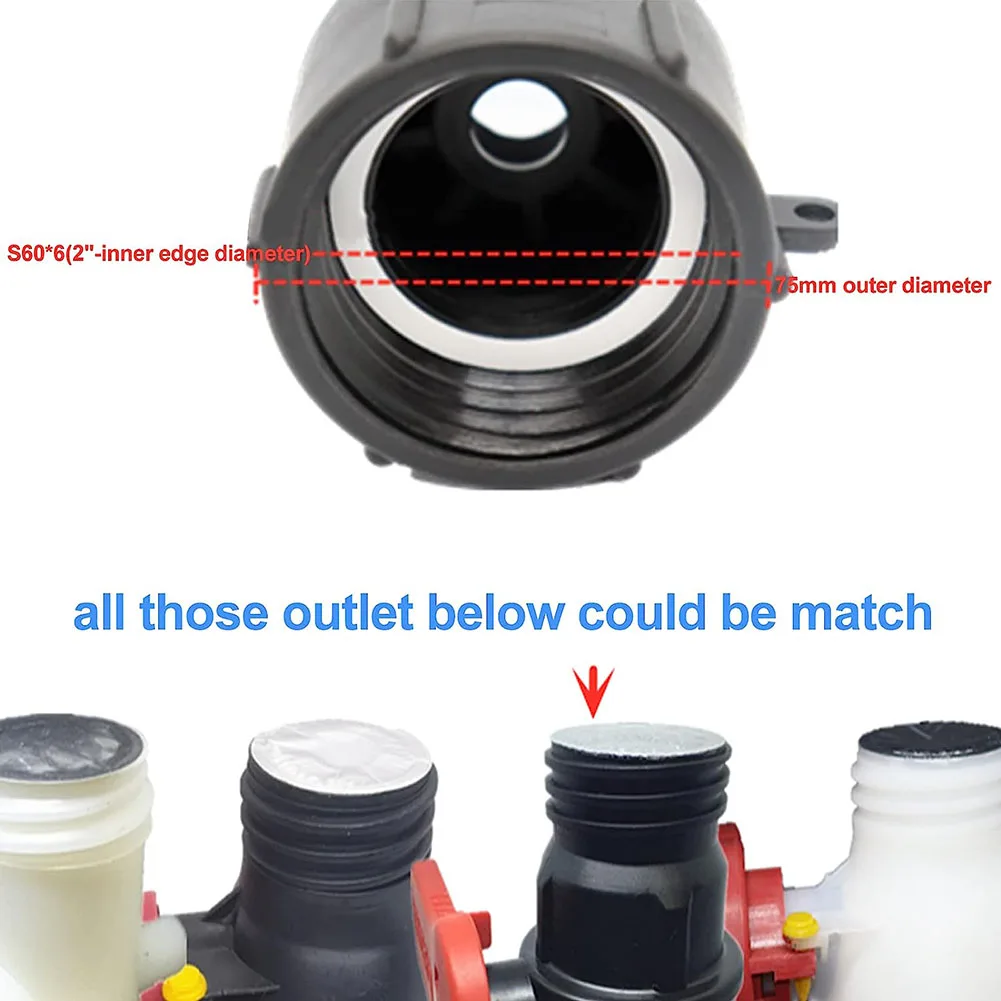 

IBC Adapter Extension Outlet Valve Brass Tap S60x6 Tap Shut-Off Valve 3/4 Inch IBC Adapter For Garden Water Storage Rain Barrels