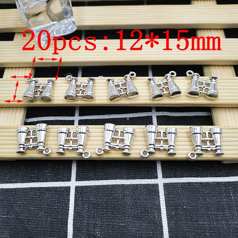 

20 штук/1 упаковка ювелирные изделия кулон аксессуары телескоп подвесная модель металлические украшения брелок ожерелье кулон