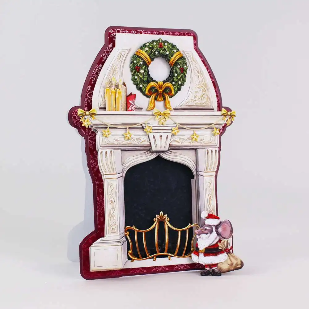 Фото PANDALAI Magic Fireplace Коллекция металлических штампов DIY Альбом Декоративное тиснение Бумажные карты Ремесла Лезвие Дырокол Трафареты №3