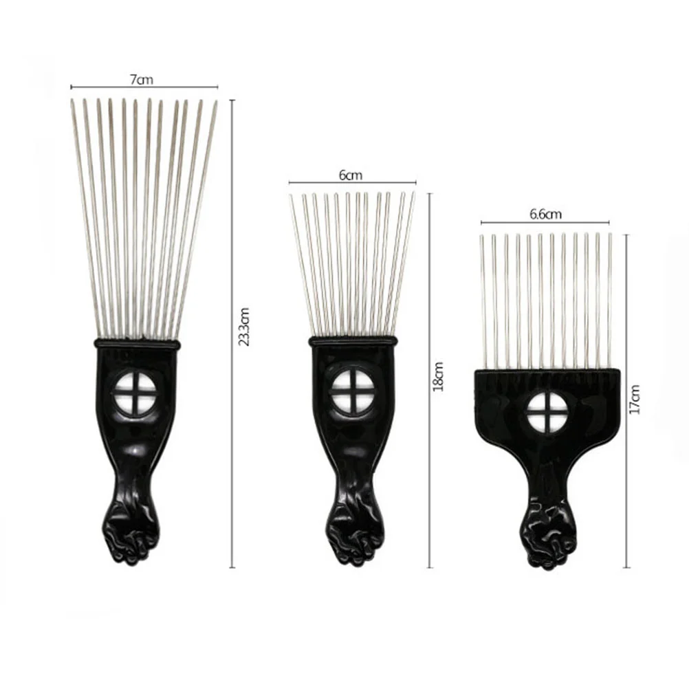 

Парикмахерская расческа, инструмент для подтягивания волос, Африканский и Американский длинный черный Африканский роллер для стрижки воло...