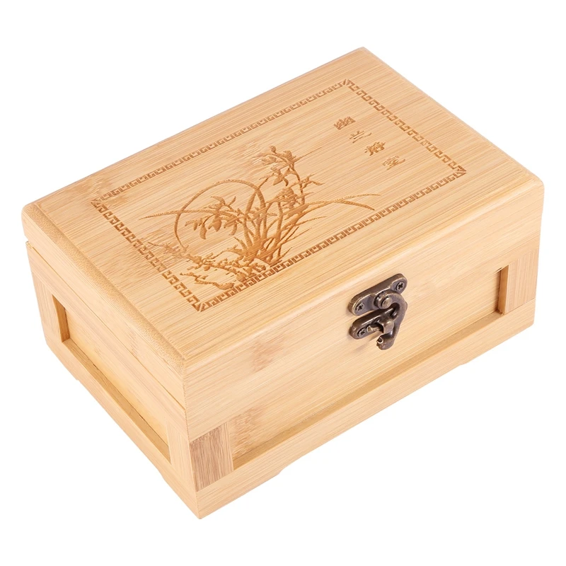 

Bamboo Craft Princess Korean Bamboo Jewelry Box Wooden Jewelry Storage Box Collection Box Gift Box