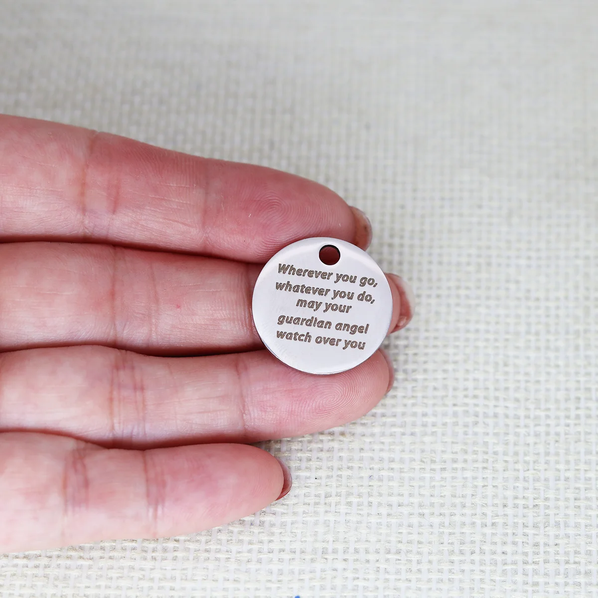 3 шт./партия, подвески в виде ангела-хранителя с лазерной гравировкой