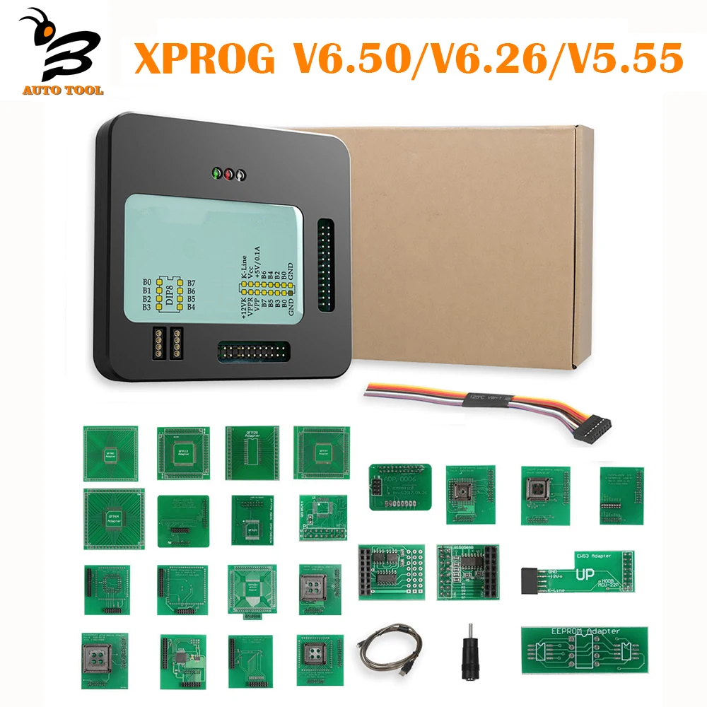 

XProg-M Xprog M V6.50 V6.26 V5.55 X-PROG M Box ECU Programmer ECU Chip Tuning Tool With Full Adapters Supports CAS4 Cars