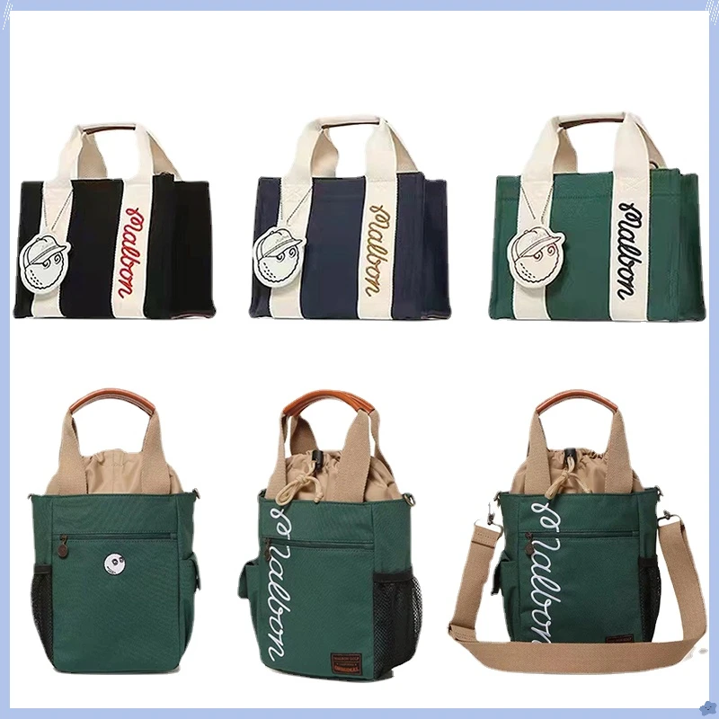

Brand New Golf Bag Ladies Small Handbag Men's PU Storage Bag Two Zipper Large Capacity Golf Pouch 골프백 말본 골프파우치 골프파우치백 말본 골프 골프백