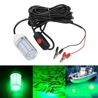 d2 12v fishing light 108 2835smd led underwater pool fishing light ip68 lures finder lamp attract prawns squid krill green light