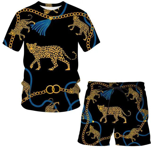 Luxury Golden Flower 3d Printed Casual 