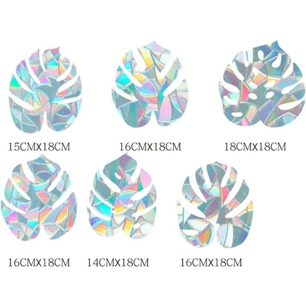 Радужная оконная призма наклейка на стену 3D фольга самоклеящаяся с бабочкой