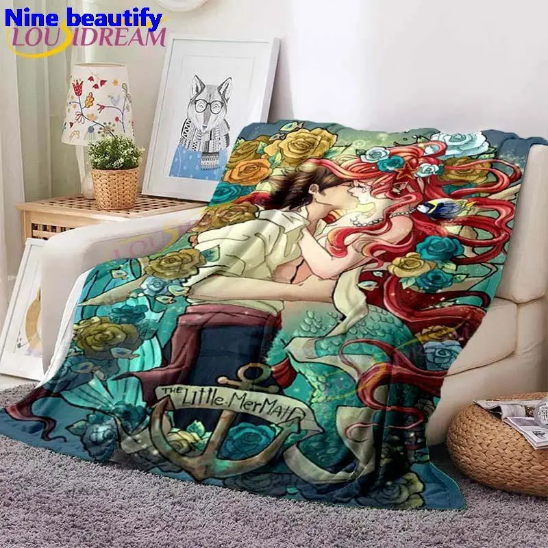 Одеяло Стич принцессы и принца классические Мультяшные фланелевые одеяла